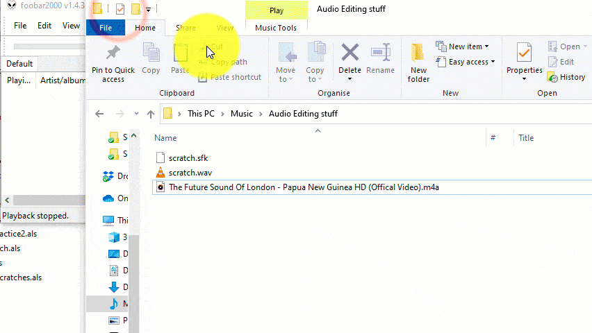 how to convert audio with foobar2000